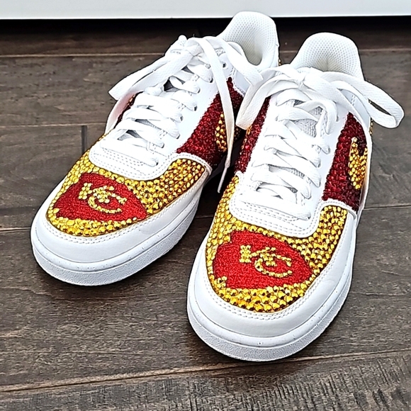 Kansas City Chiefs Women's Nike Custom Sneakers sz 6.5 - Picture 5 of 9